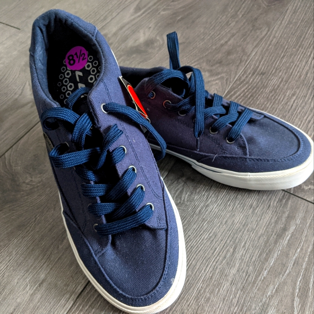 Lugz Stockwell Sneaker Navy Canvas Lace-up Men’s Size 8.5 NWT